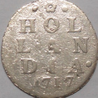 Netherlands. Hollandia. 2 stuivers 1717 Hopea. - pikkukuva 1