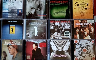 Sekalaisia pop cd levyjä.