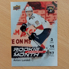 2021-22 NHL GDM Anton Lundell Rookie of the Month /499 - pikkukuva 1