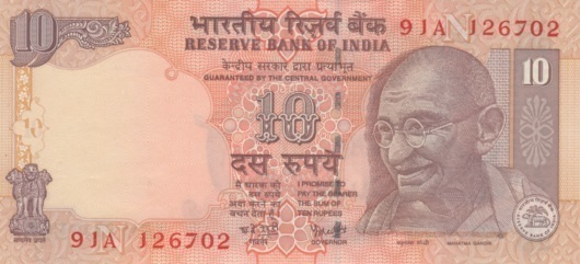 (B0065) INDIA, 2008. 10 Rupees. P-95. UNC