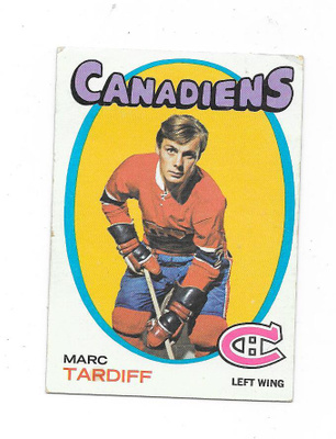 1971-72 Topps #29 Marc Tardif , Montreal Canadiens