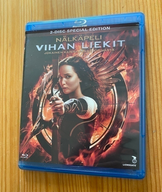 Nälkäpeli vihan liekit  blu-ray