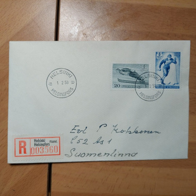 FDC 1958 F.I.S. Hiihdon MM-kilpailut Lahdessa
