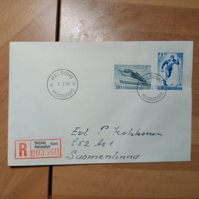 FDC 1958 F.I.S. Hiihdon MM-kilpailut Lahdessa