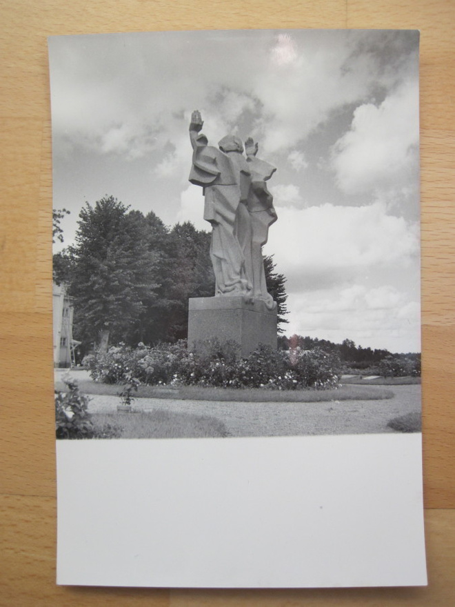 VANHA Valokuva Lahti Sankaripatsas 1940-l