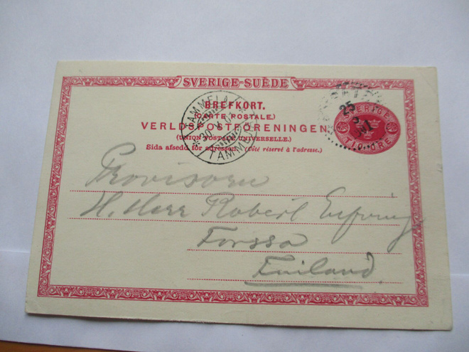 1901 Ruotsi ehiö Tammelaan
