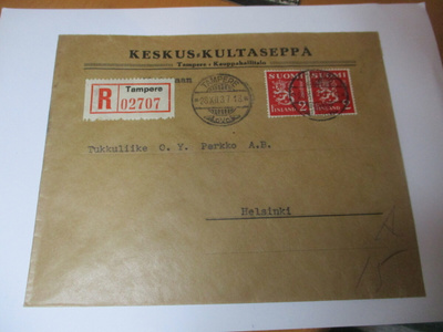 1937 Tampere Keskus-Kultaseppä R kuori