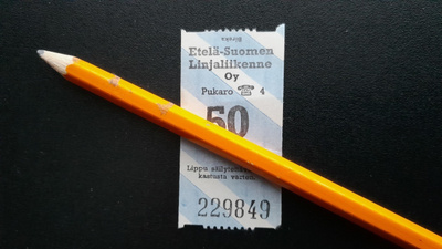 Etelä Suomen Linjaliikenne Oy, Pukaro Matkalippu 60-luku