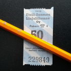 Etelä Suomen Linjaliikenne Oy, Pukaro Matkalippu 60-luku - pikkukuva 1