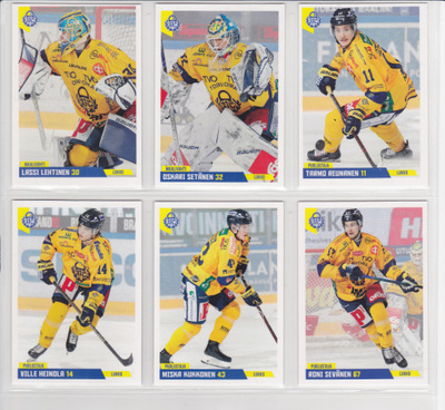 2019-20 Cardset Series 1 Lukko Team Set 12 korttia (97-108)