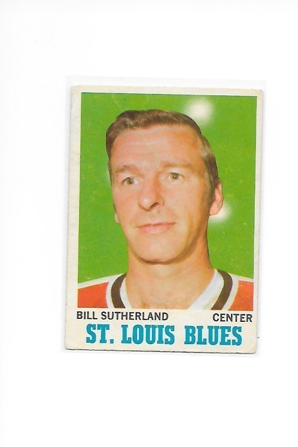 1970-71 OPC #83 Bill Sutherland St Louis Blues