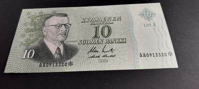 10mk 1963 Litt.A, KO2-Pun, AÅ*-sarjaa, KL 9-10