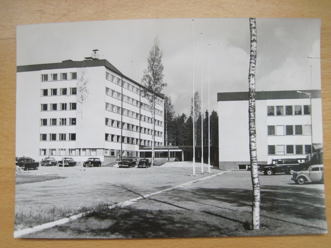 VANHA Postikortti Espoo Tapiola 1950-l Alkup. Mallikappale