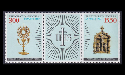 Andorra Fr 512-3ds ** Kulttuuriperintö (1997)
