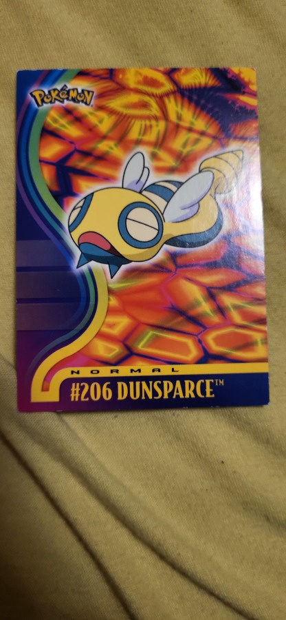 Dunsparce #206 Pokemon 2001 Topps Johto Champions card