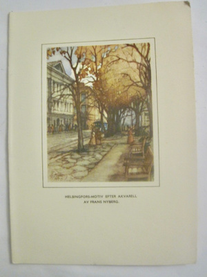 VANHA Postikortti Taittokortti Helsinki Frans Nyberg 1930