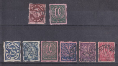 Saksa reich 1921-22 virkamerkkejä