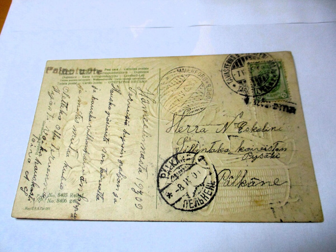 1909 Kuisema rivil + Pälkäne pääsäiskortti