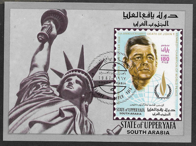 Aden (UpperYafa) - Kennedy 1967 (Mic. 49; Bl 9) O