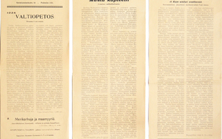 Elokuvajuliste: 8 kpl 1910-luvulta