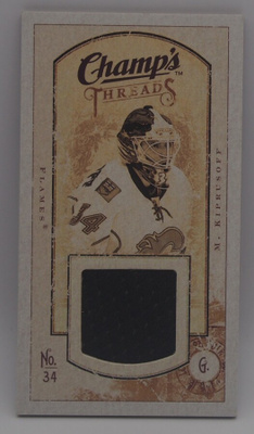 2009-10 Upper deck Champ's mini threads Miikka Kiprusoff