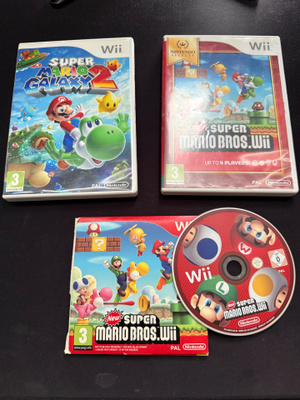 Nintendo Wii - Super Mario pelit 3kpl