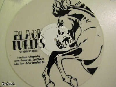 Black Furies Get down get with it lp valk vin silkkipainettu