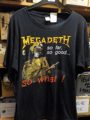 MEGADETH ORIGINAL OLD T-PAITA VUODELTA 1987 KOKO L/XL (W)