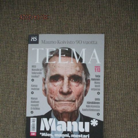 HS TEEMA 1 / 2013 MANU - MIES, MANNI, MESTARI