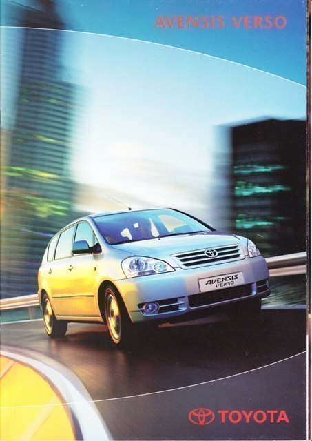 Toyota Avensis Verso -esite, 2002