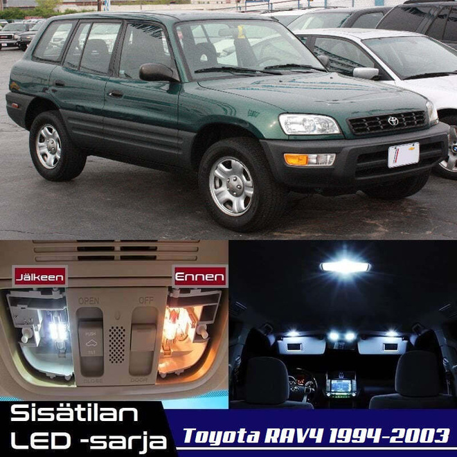 Toyota RAV4 (XA10) Sisätilan LED-sarja 6-osainen