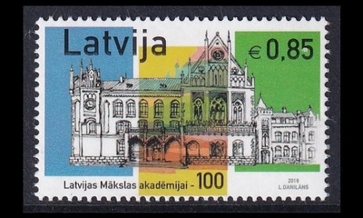 Latvia 1083 ** Taideakatemia 100v (2019)