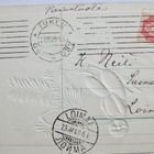 Postikortti Joulukortti Lumiukko 1909 Kohopainettu UPEA - pikkukuva 2