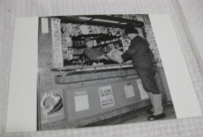 Ilta-Sanomien jakelua Hämeenlinnassa v. 1957, kulkematon