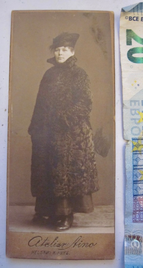 VANHA CDV Valokuva KOMEA Rouva UPEA Turkki + Hattu 1900-l