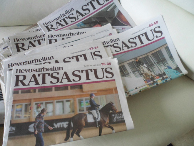 Hevosurheilulehden ratsastus-liite 50 kpl