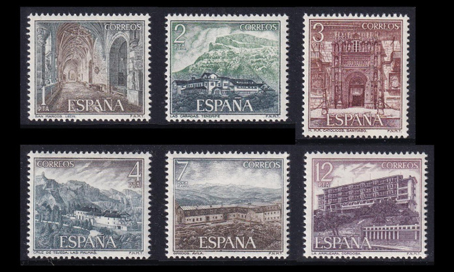 Espanja 2227-32 ** Nähtävyyksiä (1976)