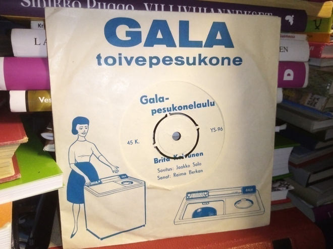 7" single : Brita Koivunen : Gala-pesukonelaulu ( SIS POSTIK