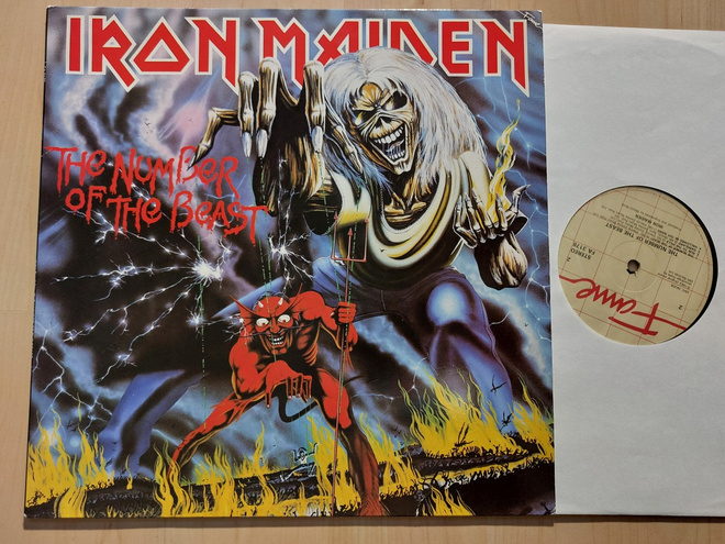 IRON MAIDEN  –THE NUMBER OF THE BEAST   orig. UK   1987 LP