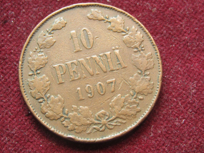 10 penniä 1907