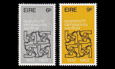 Irlanti 232-3 ** ILO 50v (1969)