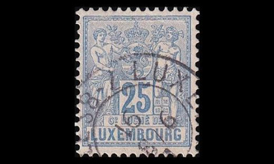 Luxemburg 52D o Allegoria 25 C (12½) (1882)