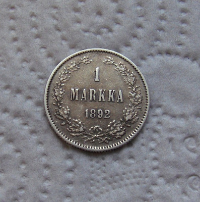 1892 1 markka Aleksanteri III