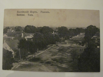 VANHA Postikortti Eesti Viro Paldiski 1911