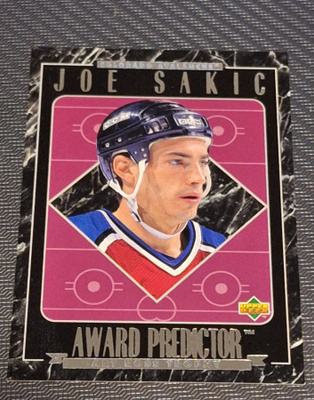 1995-96 Upper Deck #R36 Joe Sakic Predictors Retail