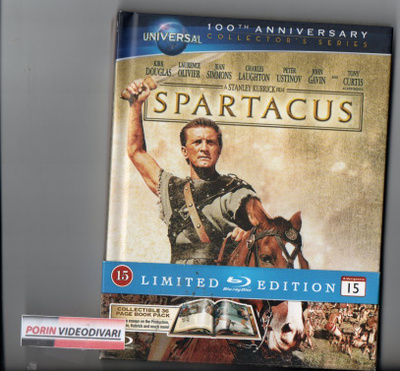spartacus (20 912) k -FI- BLU-RAY kirjakotelo kirk douglas