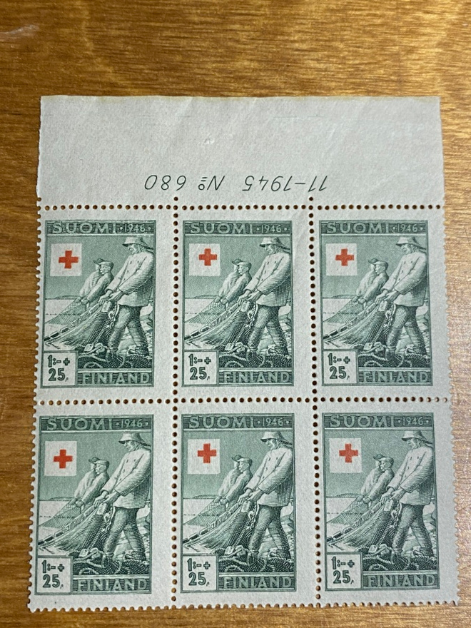 PR 1946 1MK+25PEN NUMERO KUUSILO**