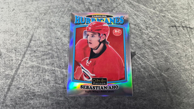Sebastian Aho 2016-17 OPC Platinum Retro Rainbow