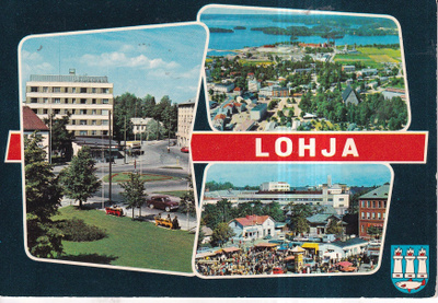Lohja. vaakuna. sommitelmakortti .e321