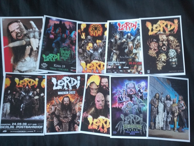LORDI - postikorttisetti  (Upea Lahja!) #1